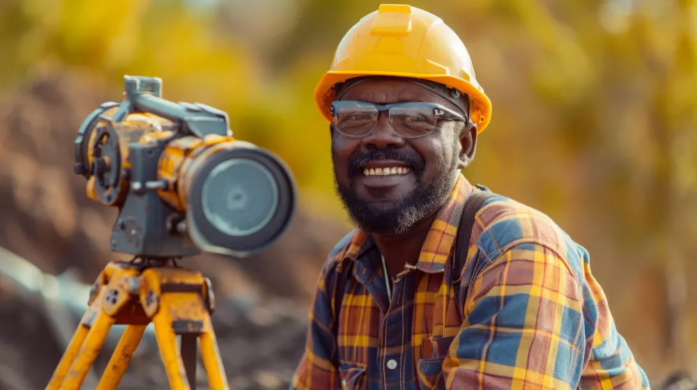 Levé topographique au Cameroun