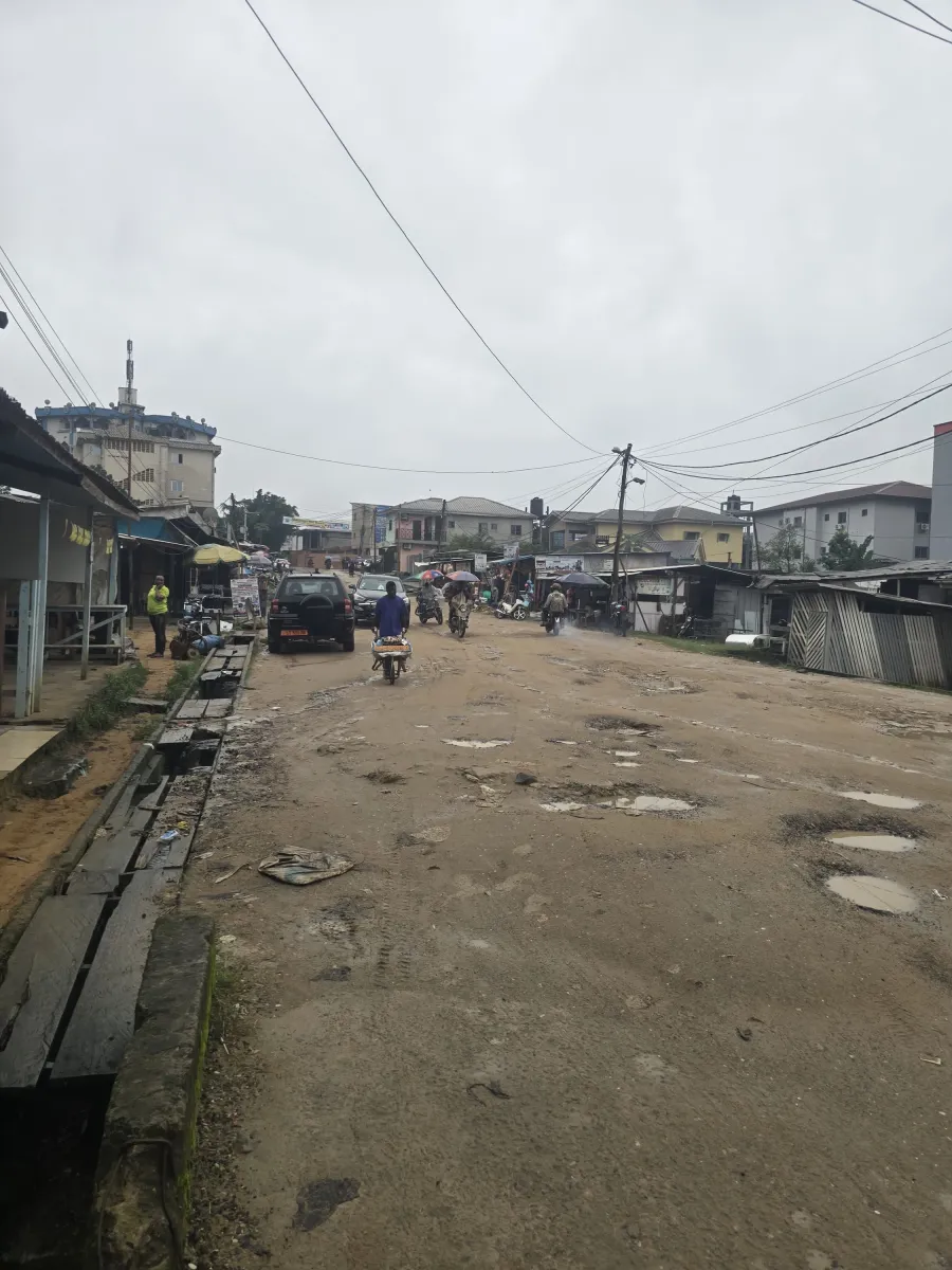 Terrain commercial titré à vendre à douala kotto entrée chefferie bordure de route — Léa immobilier au Cameroun